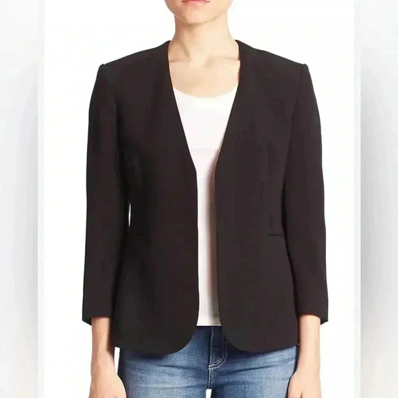 Theory Lindrayia B Wool Blazer size 4 black - Picture 1 of 6